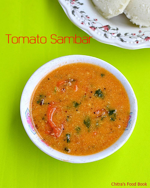 Tomato sambar for idli