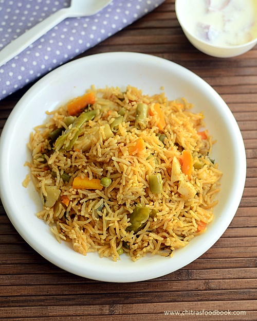 Vegetable Dum biryani