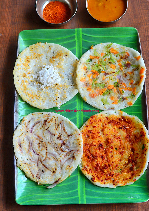 Different types of dosa