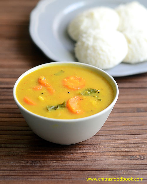 Carrot Sambar Recipe