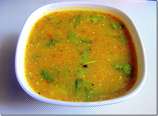 Uppu Saaru / Bittergourd Rasam Recipe