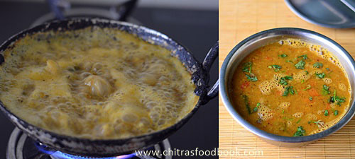 Idli Sambar with toor dal