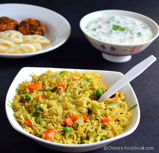 Spicy vegetable biryani