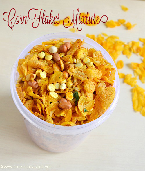 corn flakes chivda for easy holi snacks recipes