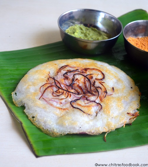 Onion uttapam recipe Onion uttapam recipe