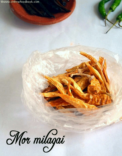 Mor milagai recipe