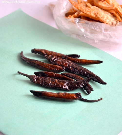 Homemade mor milagai recipe