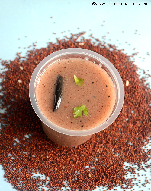 Spicy ragi porridge Spicy ragi porridge