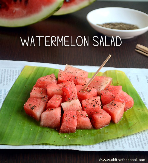 EASY WATERMELON SALAD RECIPE-INDIAN STYLE