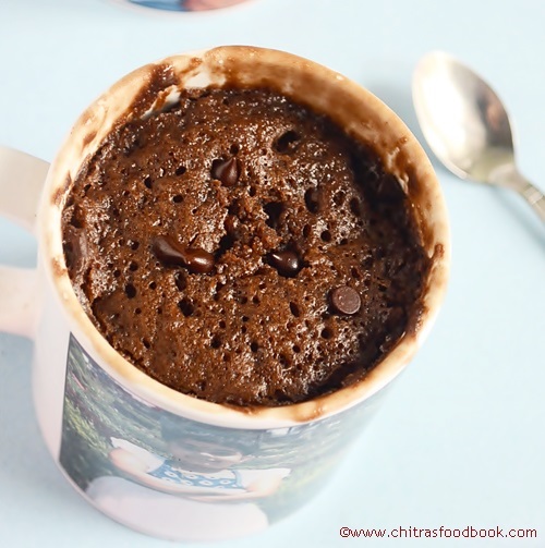 One minute microwave chocolate mug cake One minute microwave chocolate mug cake