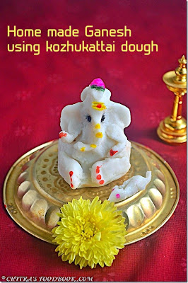 Homemade Ganesh idol Homemade ganesh idol