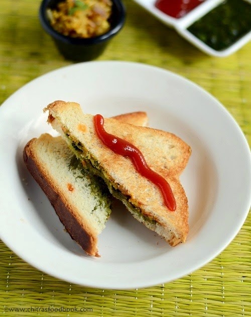 Paneer sandwich recipe
