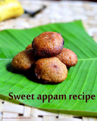 Sweet appam recipe using wheat flour & jaggery Sweet appam recipe using wheat flour & jaggery
