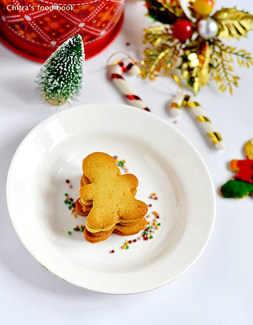 Eggless Gingerbread Men Cookies Recipe