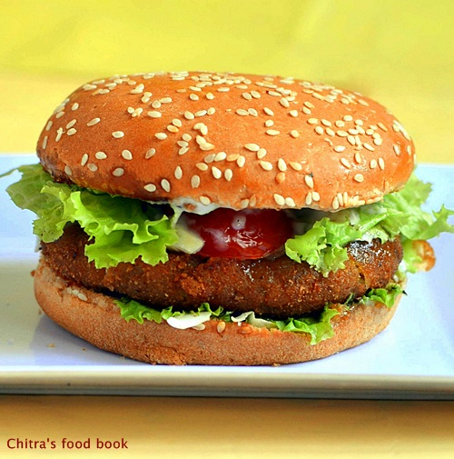 Veg burger recipe