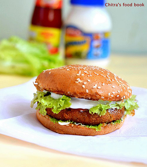 Veg burger recipe