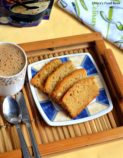 Eggless Milk Powder Cake Recipe