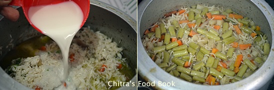 Coconut milk veg biryani Coconut milk veg biryani