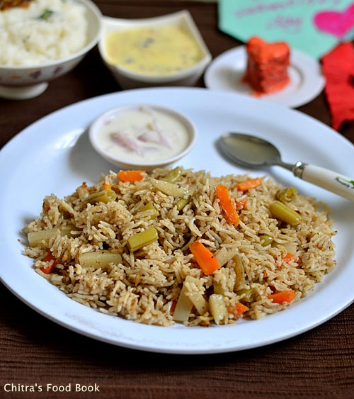 Coconut milk veg biryani recipe