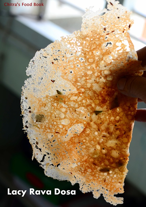 Crispy Rava Dosa Recipe