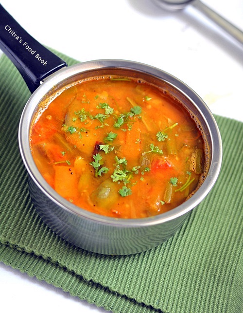 Mixed vegetable sambar Mixed vegetable sambar