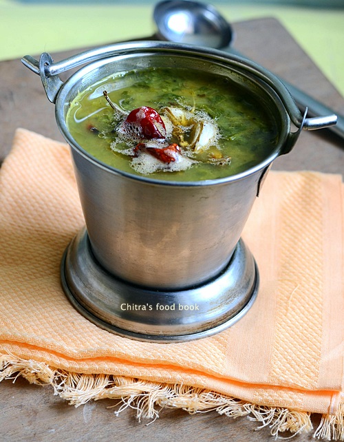 Palakura pappu recipe