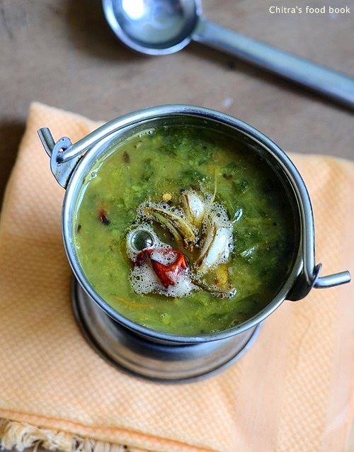 Palakura pappu recipe