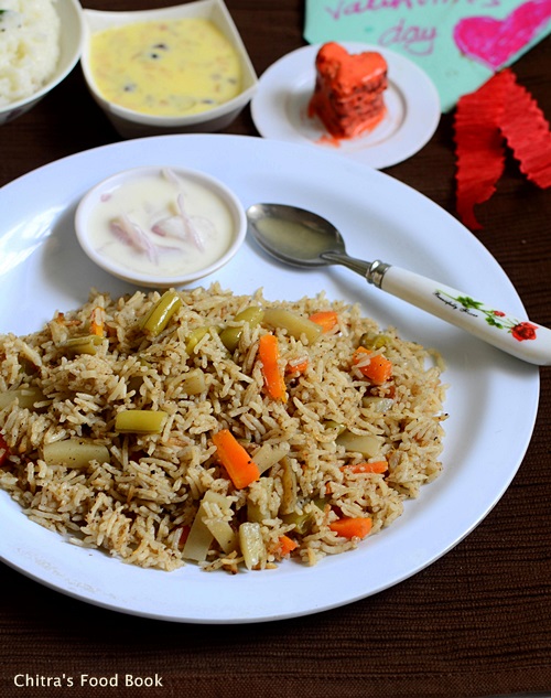 Coconut milk veg biryani recipe