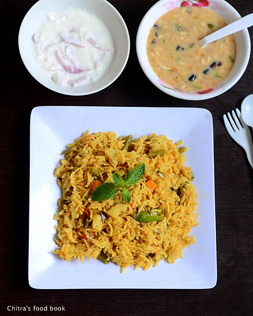 Easy vegetable biryani recipe