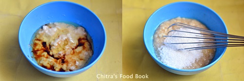 Eggless banana walnut muffin recipe