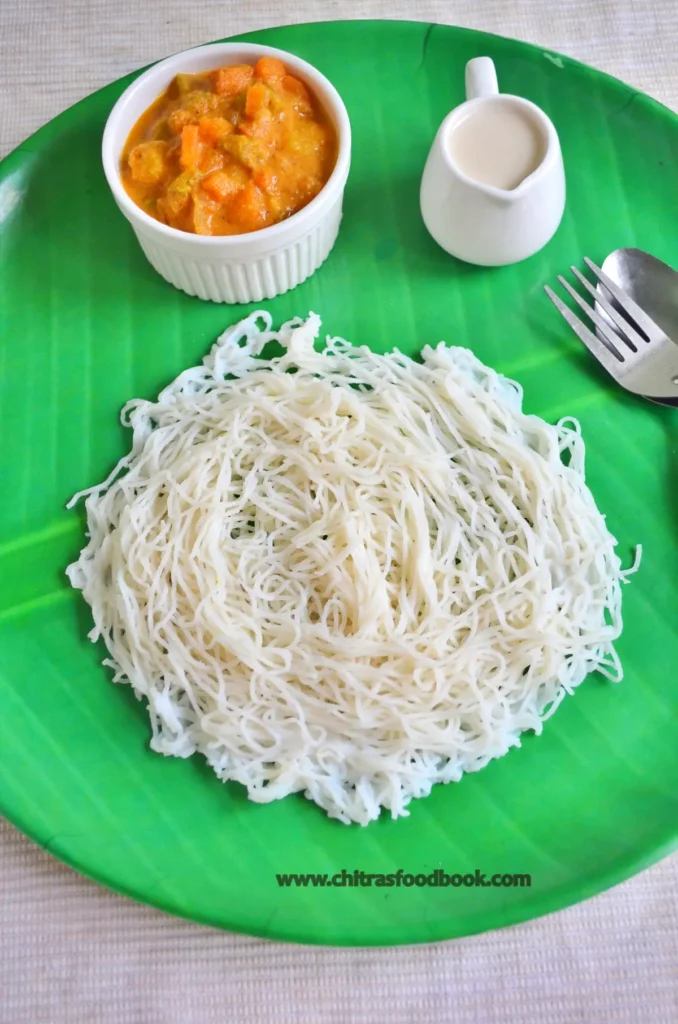 Idiyappam is one of the most popular South Indian breakfast recipe.