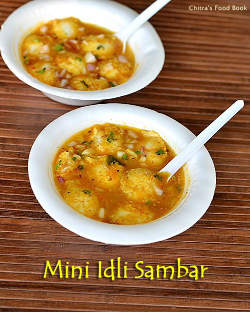 Mini idli sambar recipe