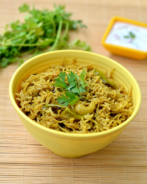 Kothamalli Biryani Recipe