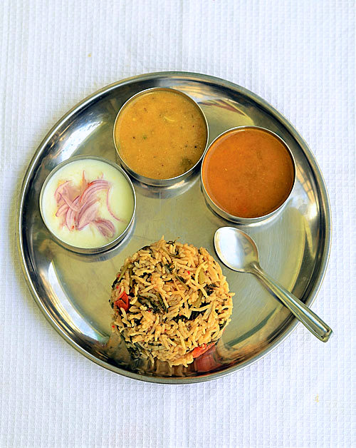 Spinach biryani recipe