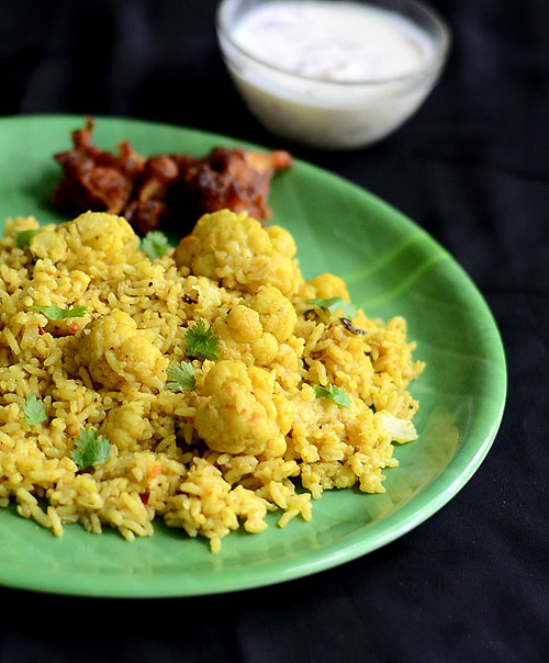 Cauliflower Biryani Recipe