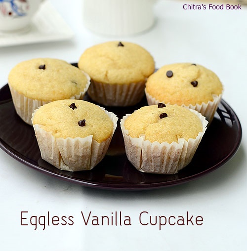 Eggless Vanilla cupcake recipe Eggless Vanilla cupcake recipe