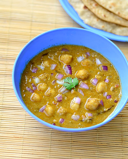 chana kurma for chapathi, poori