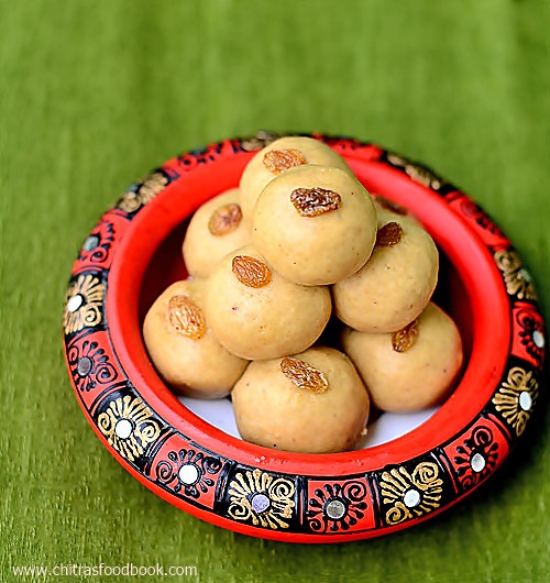 Wheat flour ladoo / atta laddu recipe