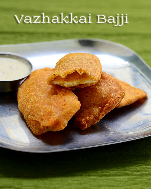 Raw banana bajji Raw banana bajji