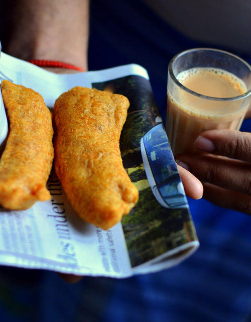 Vazhakkai bajji/Raw banana fritters