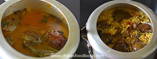Brinjal biryani recipe