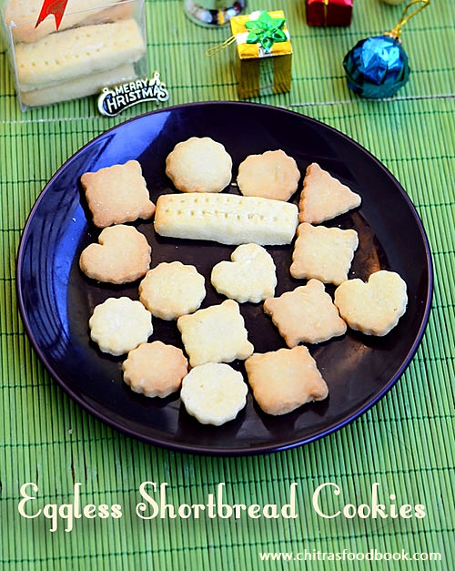 eggless shortbread cookies recipe