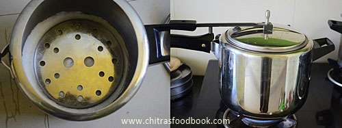 Eggless plum cake in pressure cooker