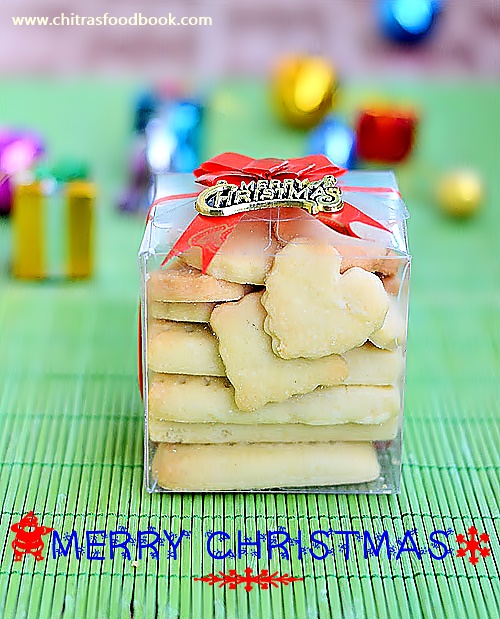 Eggless Shortbread Cookies Recipe