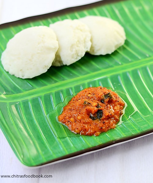 Poondu chutney for idli