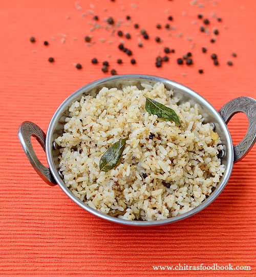 Milagu Jeeraga Aval/Pepper Cumin Poha Recipe