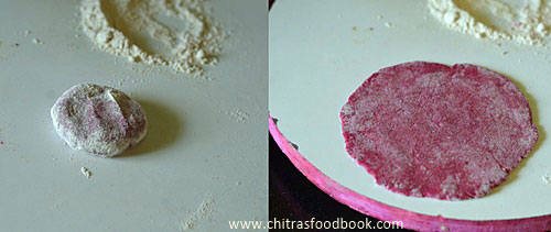 Beetroot poori recipe