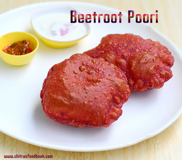 Beetroot poori