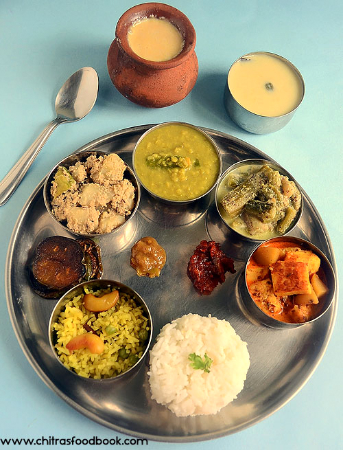 Authentic bengali  vegetarian lunch menu