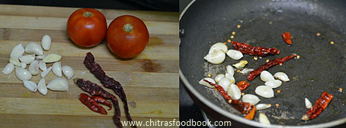 Garlic chutney for idli dosa